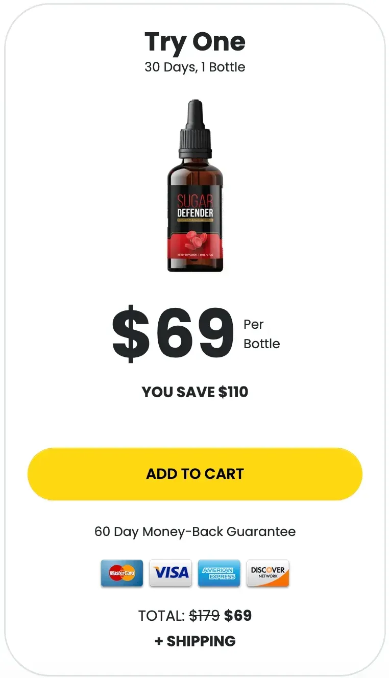 Sugar Defender 1 bottle buy price